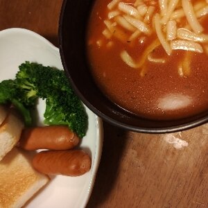 チーズフォンデュ風トマトスープ